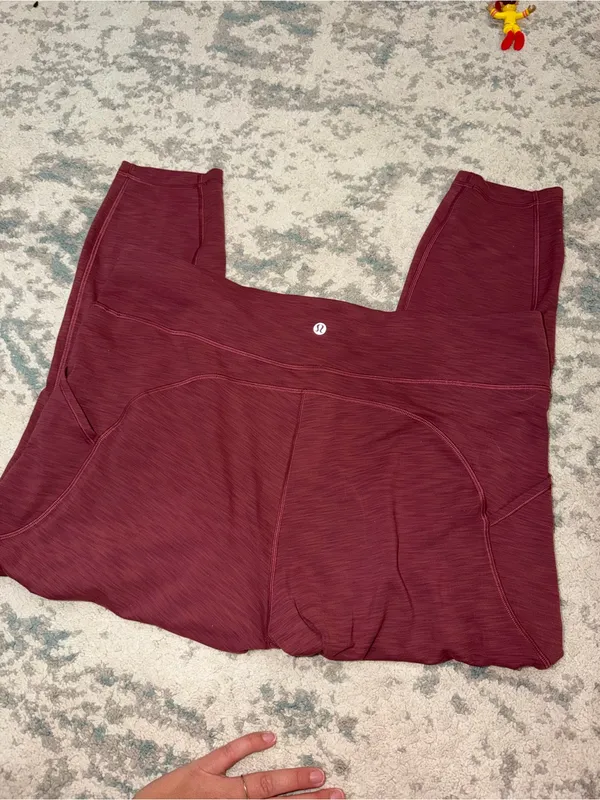 Lululemon Wonder Train High Rise Crop 24” Leggings Pockets Size 18 - Image 7