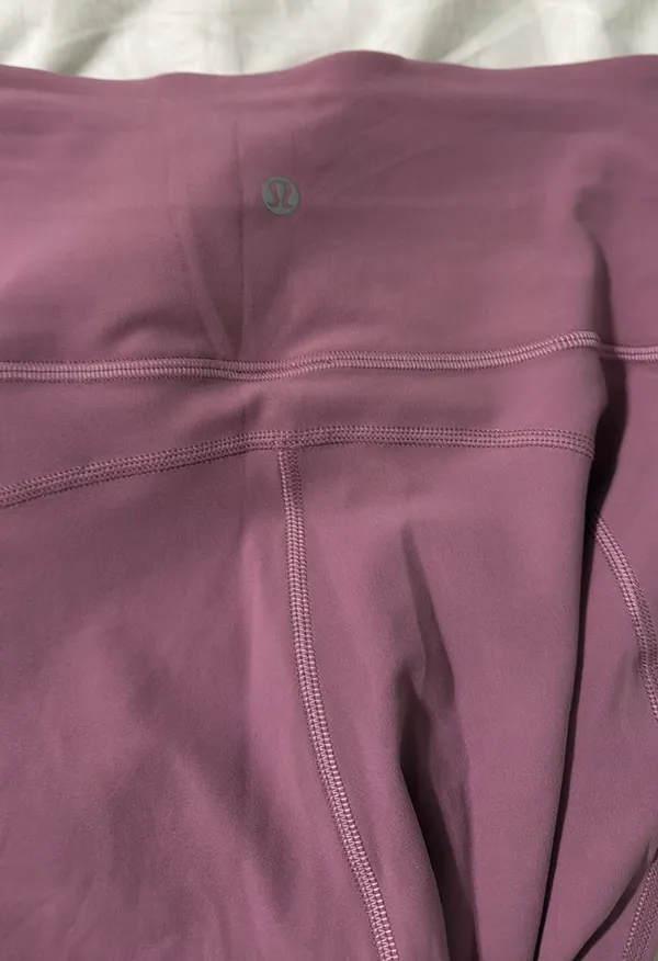 Lululemon Cropped Purple Flair Leggings - Image 4