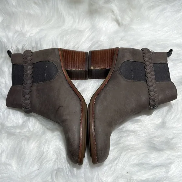 Sperry braided booties, grey‎ leather, size 8 - Image 6