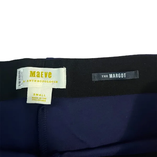 NWT Maeve Anthropologie The Margot Navy Red Side‎ Stripe Flare Pants Sz Small - Image 8
