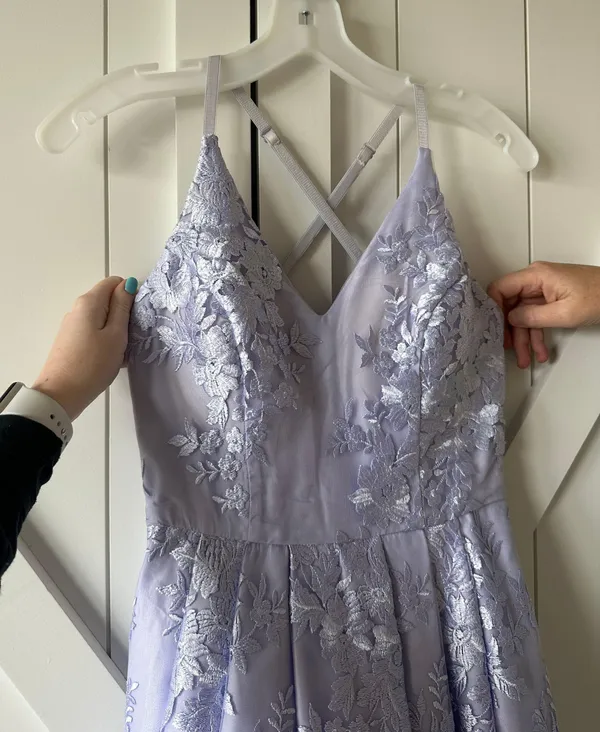 Purple Prom Dress Size 0 - Image 2