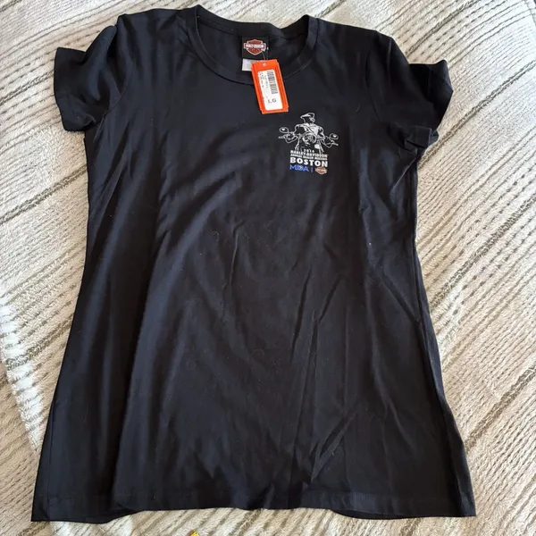 NWT Harley-Davidson Dealer Shirt Motorcycle Boston MA T Shirt 2016 Size Large - Image 6