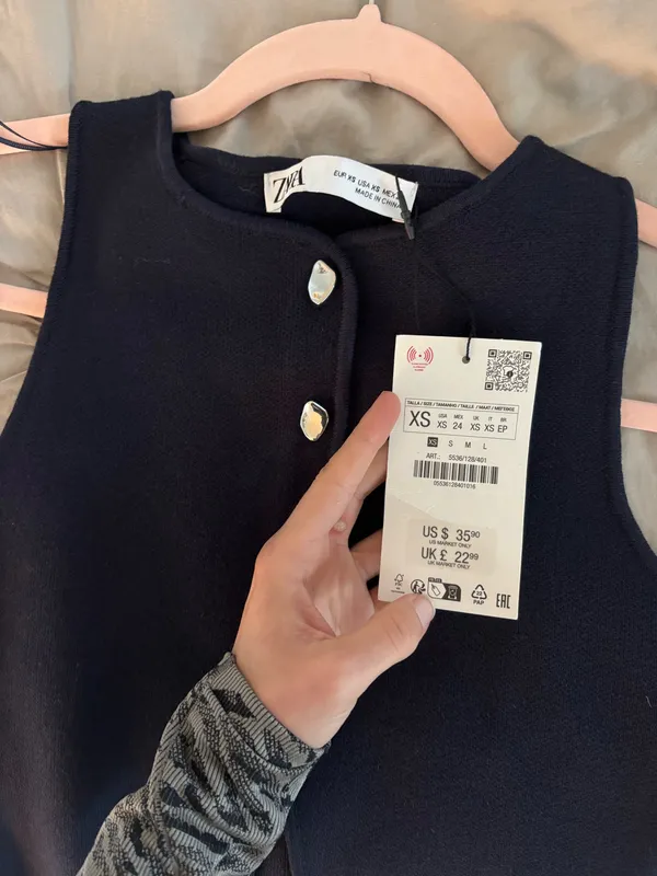 Zara Navy Top - Image 3