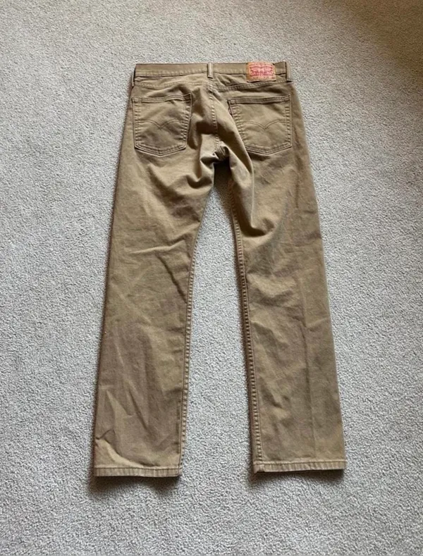 Levi’s Tan Straight Leg Jeans - Image 5