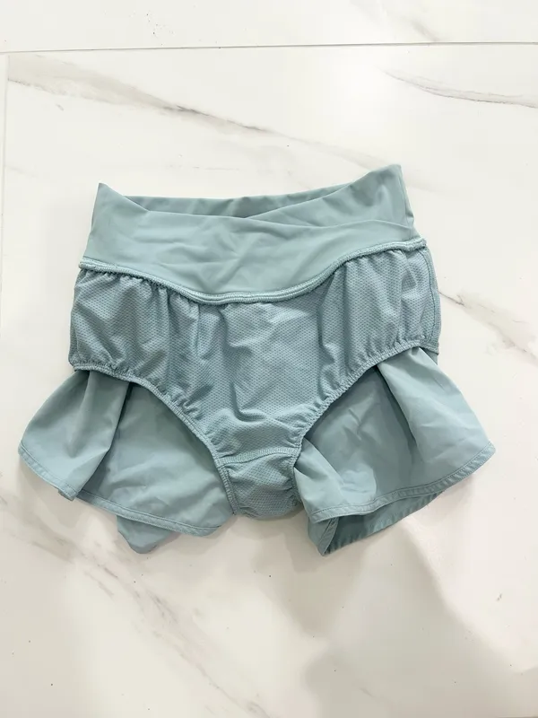 Hollister Gilly Hicks Light Blue Crossover Flowy Athletic Shorts - XS - Image 3
