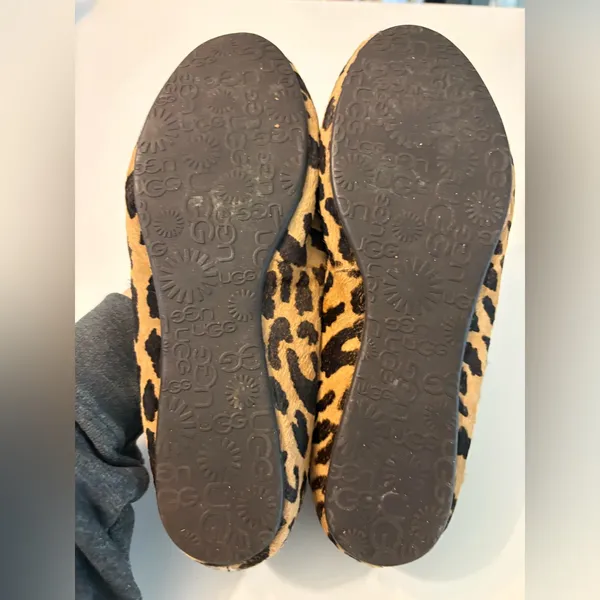 UGG Australia Blyss‎ calf hair Leopard Print Flats size 8 - Image 6