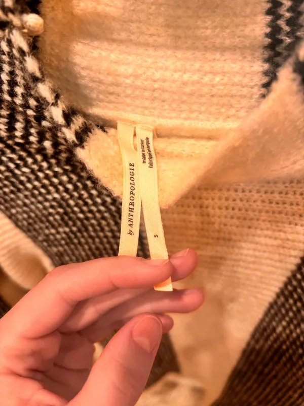 Anthropologie striped mock neck sweater - Image 2