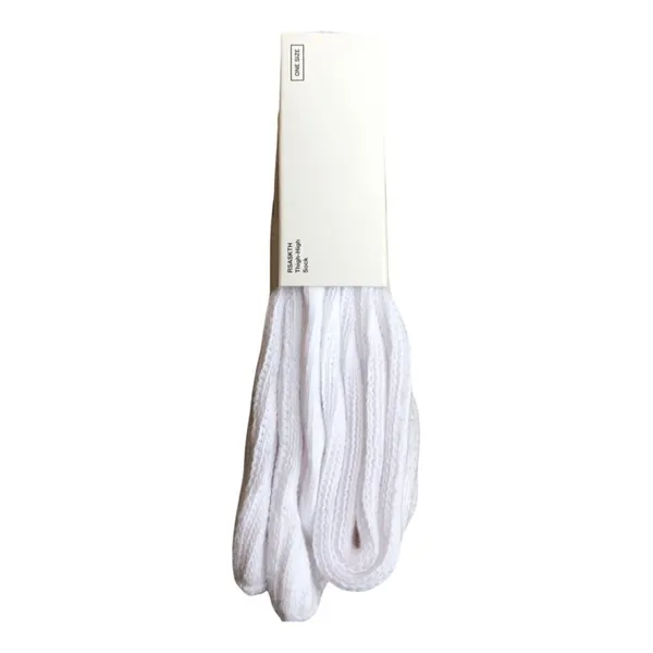 American Apparel Brand New 2000s Y2K White Vintage Deadstock Thigh High Socks - Image 3