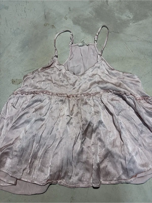 Altar’d state Light Pink Satin Spaghetti-Strap Tank Top medium - Image 2