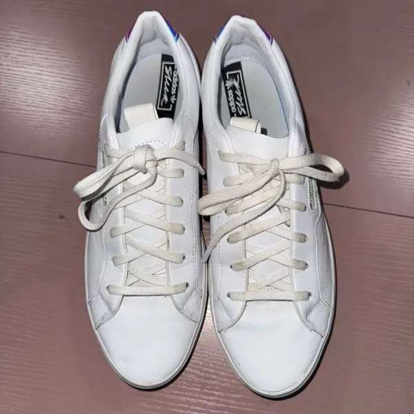 Adidas Sleek Sneakers Leather Cloud White/ Crystal White - Image 2