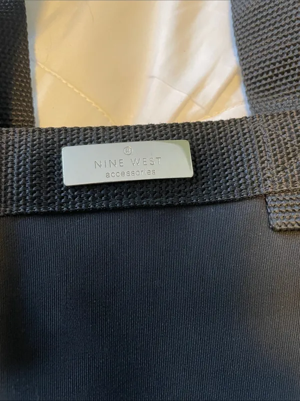 Nine West Black Shoulder Tote Bag - Image 2