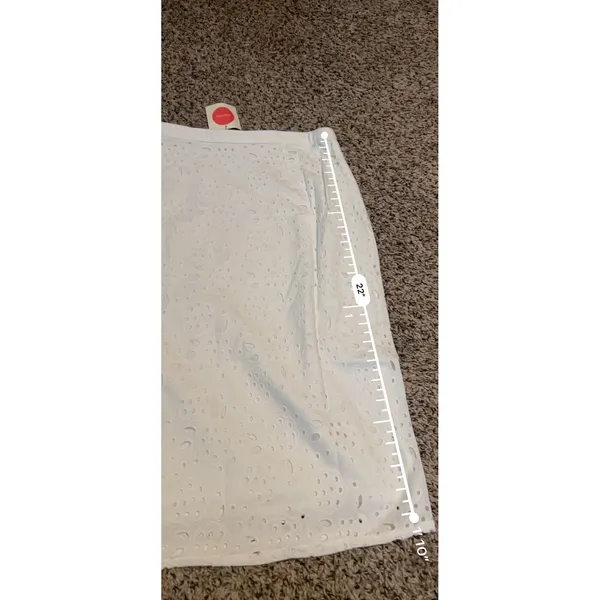 Boden White Eyelet Cotton Midi‎ Skirt Floral Broderie Anglaise Size US 6R NEW - Image 6