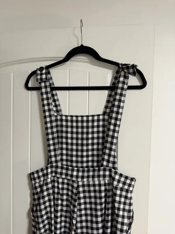 Forever 21 Jumpsuit Plaid Black White - Image 3