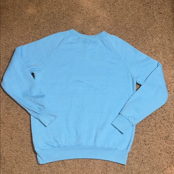Aviator Nation Never Stop Chasing Rainbows Crew Neck‎ Sweatshirt Pullover Blue S - Image 5