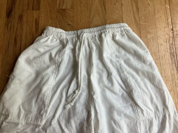 White linen cargo pants - Image 4
