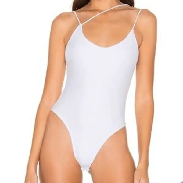 Superdown Revolve Janelle Bodysuit White Sz LRG NWT - Image 2