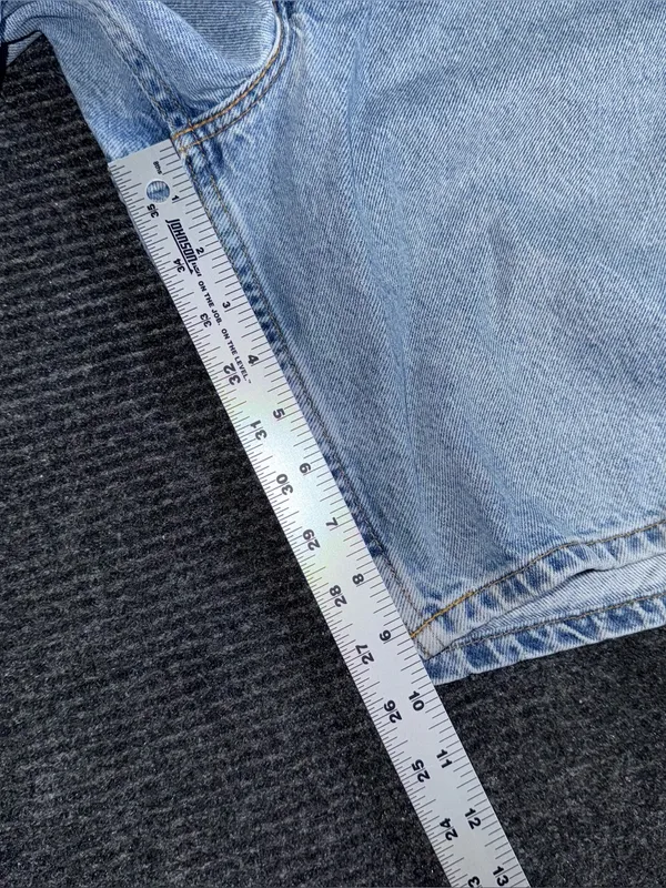 Vintage 90s Levi’s 560 Loose Fit Orange Tab Relaxed Denim Shorts Sz 28 Jorts - Image 11
