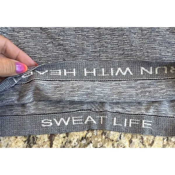 Lululemon Swiftly Tech Short Sleeve Crew Gray Speckled Black White Size 8 - Image 6