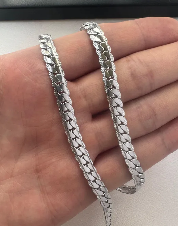 Snake Chain Link Chain Necklace for Men Women Streetwear Unisex Style - Image 4