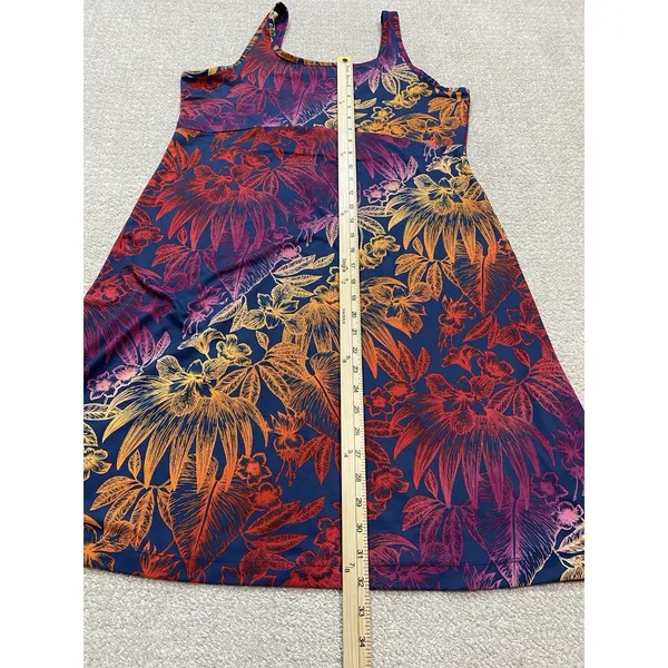 Columbia Freezer III Dress Womens SizeM PFG Tropical Floral Tank Sundress Empire - Image 11
