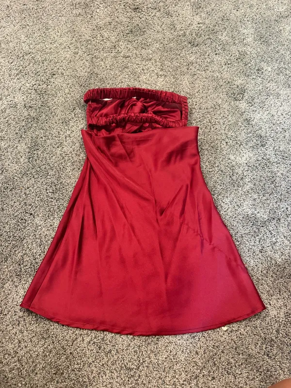 Shellie Mini Dress Red  - Image 6