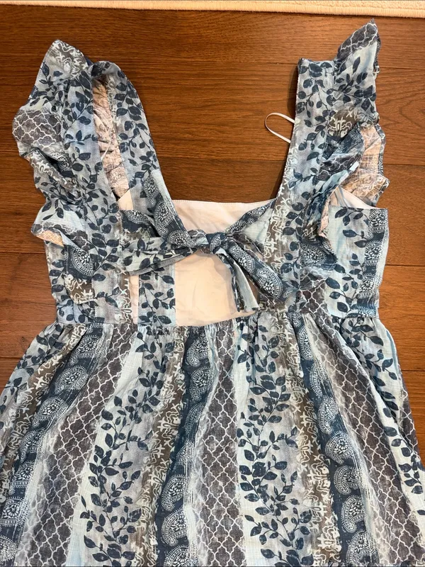 On You Floral Tiered Maxi Dress with Ruffle Straps Size Small - C54-012 - Image 8