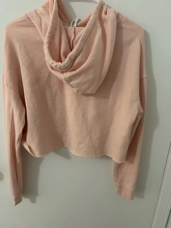 Pink Cropped Hoodie - Image 2