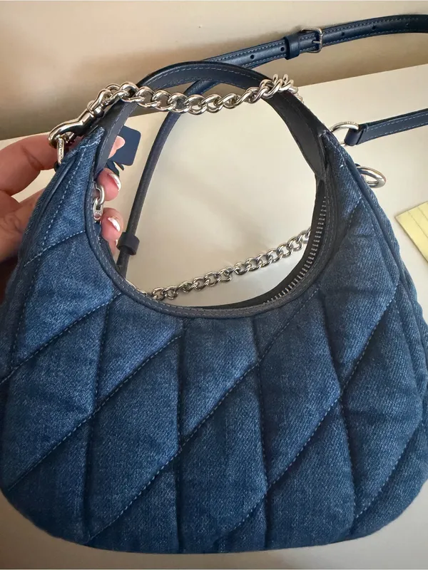 Coach Carmen Denim Quilted Mini Bag - Image 5