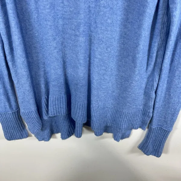J. CREW Blue Wool Alpaca Blend‎ Turtleneck Long Sleeve Sweater Size Small - Image 4