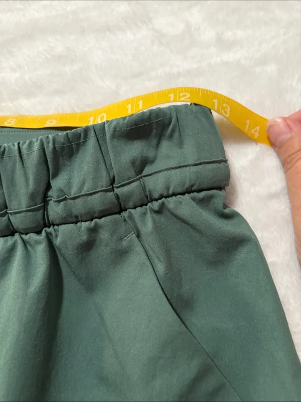 Lululemon size XS Women’s Athletic Drawstring Shorts in Dark Green cinchable - Image 2