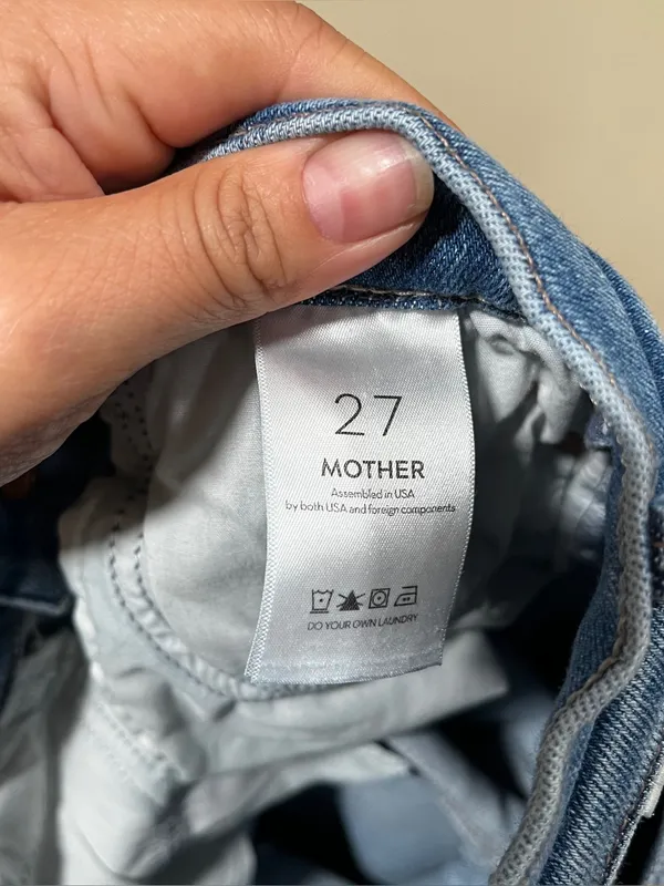 MOTHER The Dazzler Mid Rise Ankle Fray Jeans Sz 27 EUC - Image 11