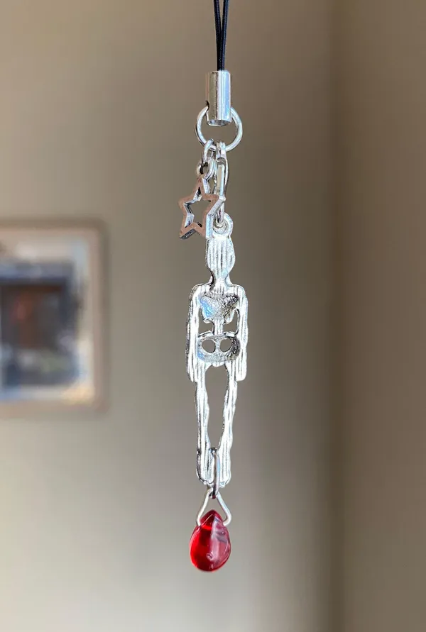 grunge street funky goth style skull phone charm/bag accessory/keychain/car display☠️ - Image 4