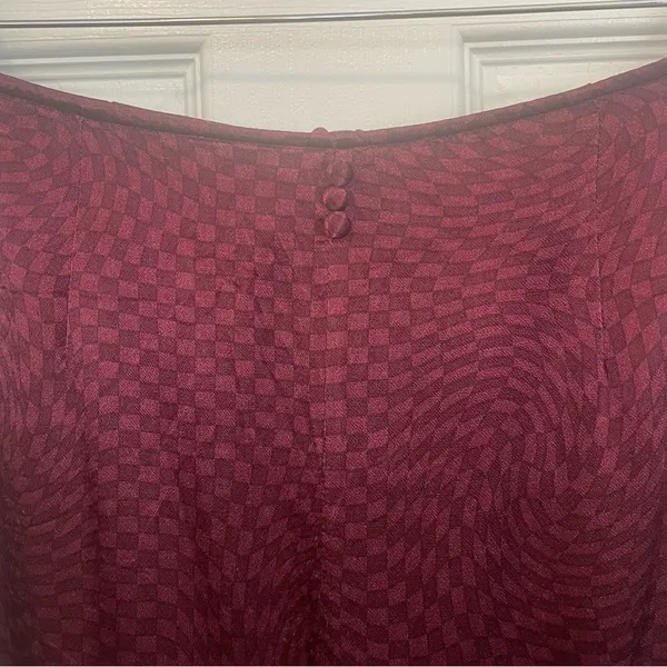 Purple Satin Mini Skirt Tommy Jeans Tommy Hilfiger Maroon Dark Academia - Image 3