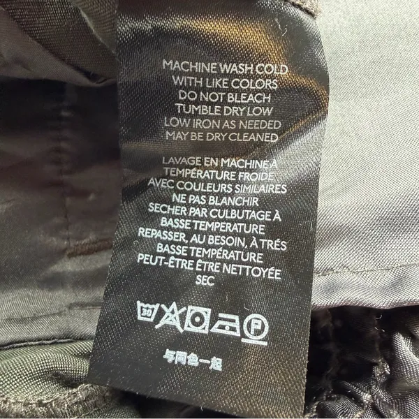 Anthropologie Shimmer Cargo Jogger Pants Womens Small Green Metallic Utility - Image 9