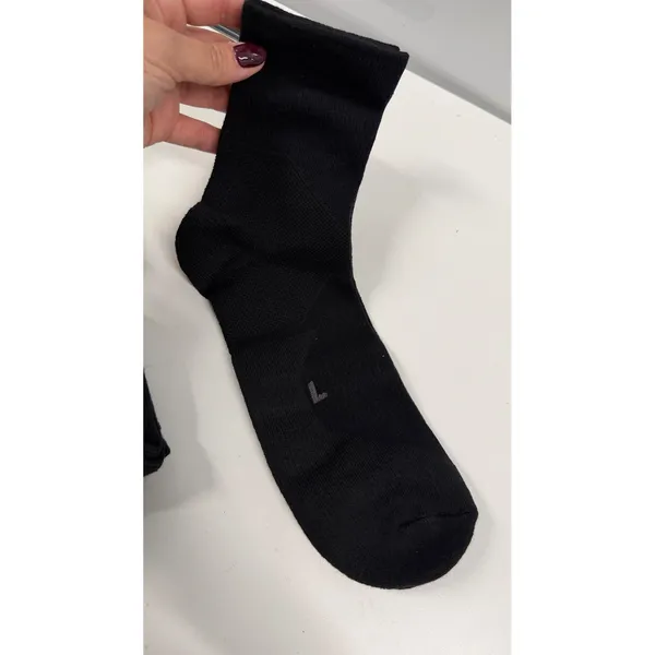 GLENMEARL Womens Crew Gym Socks Black Athletic Performance Size 9-11 Lot of 5 - Image 3