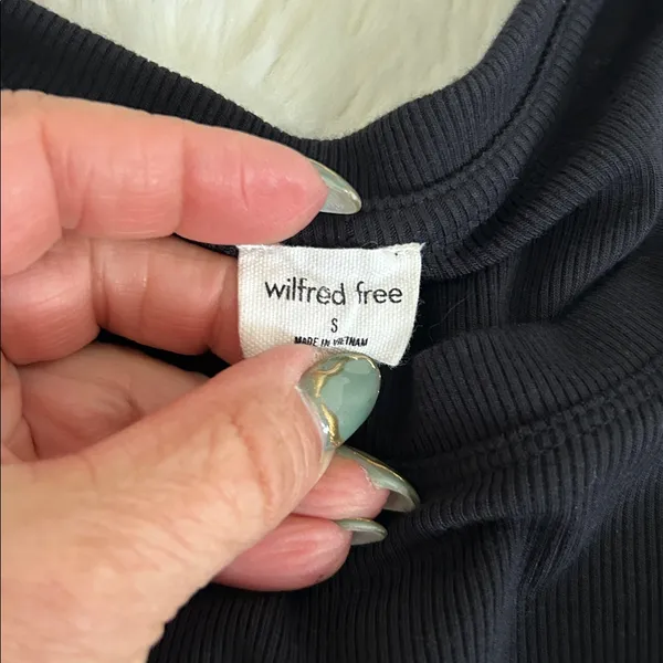 Aritzia Wilfred Free Seymour Ribbed Tank Dress Black - Image 6