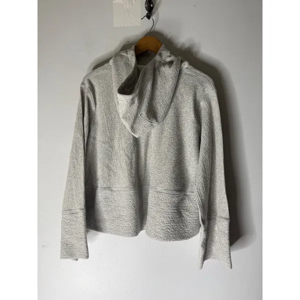 Lululemon Textured Turtleneck hoodie retreat yourself pullover grey size M/L - Image 2