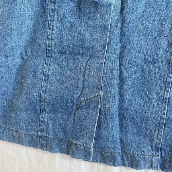 Vintage 90’s California Concepts Size 7 Denim Flower Dress Y2K Juniors - Image 8
