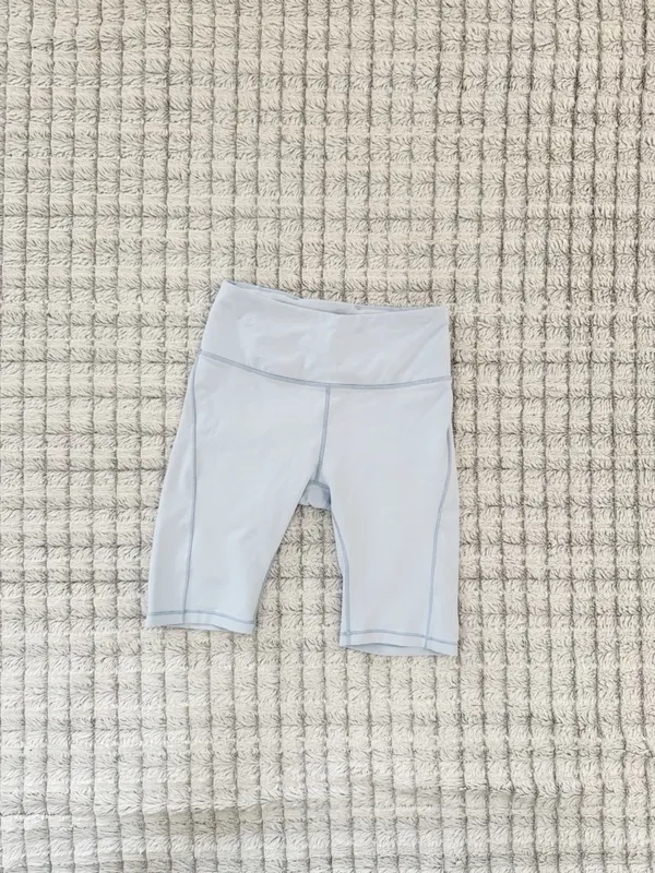 CALIA by Carrie Underwood Light Blue High-Waist Bike Shorts - Image 2