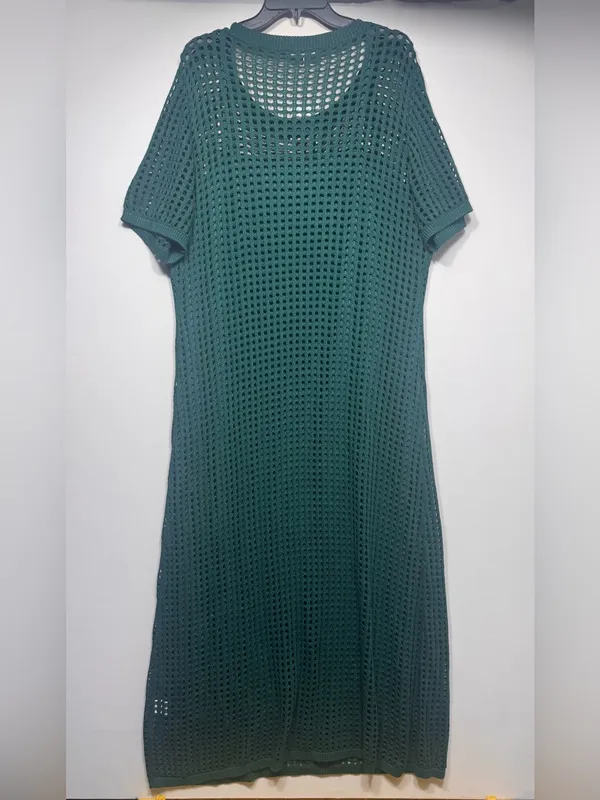 PRETTYGARDEN Eyelet Cover Up Dress Summer Vacation Resort Maxi Dress size XXL nw - Image 2