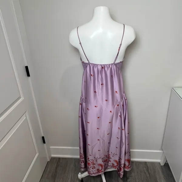 Free People Intimately On My Own Satin Maxi Dress - Image 4