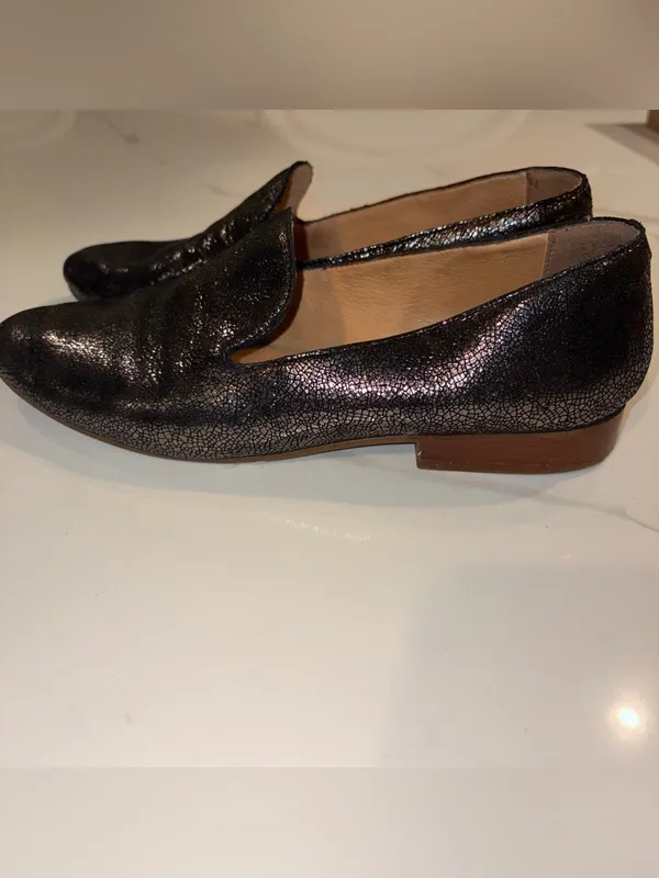 Jack Rogers Audrey Gunmetal Loafers 10 EXC CONDITION - Image 6