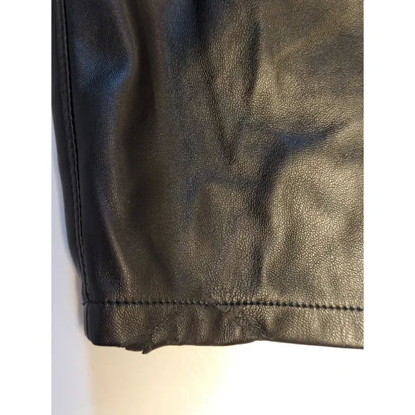 RTR Levi's Black Faux Leather Baggy Straight Pants Size 27 4 Solid black - Image 9