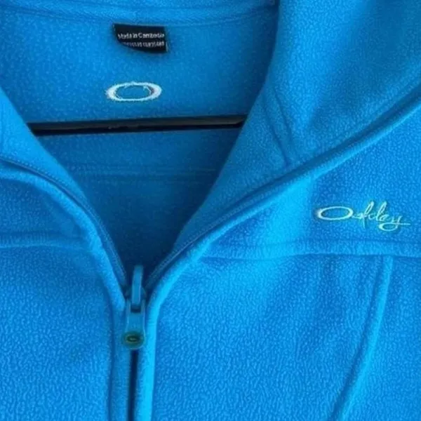 Y2K Oakley Fleece Zip Up Jacket‎ - Image 3