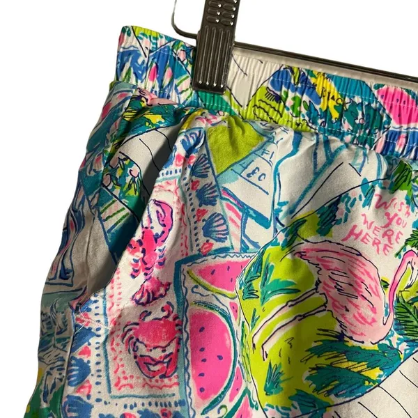 Lilly Pulitzer Pop Up Wish You Were Here Katia Casual Summer Shorts Size S - Image 3
