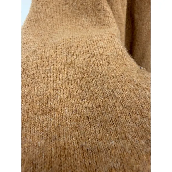 J.Crew Crewneck Sweater Wool Blend Soft Minimalist Extra‎ Soft Yarn Tan Camel - Image 8