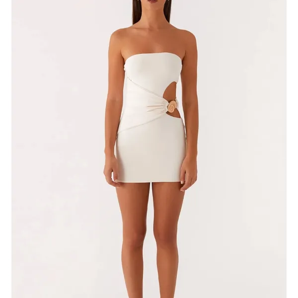 Peppermayo So Iconic Beach Vacation Resort Ivory Mini Dress NWT Size 4 - Image 3