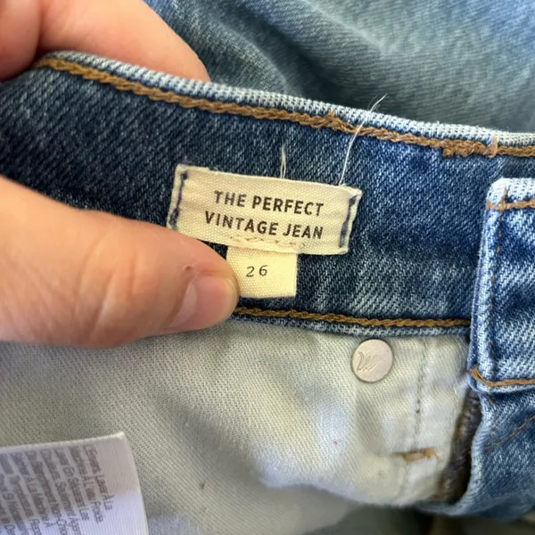Madewell The Perfect Vintage‎ Jean High Rise Waist Size 26 - Image 5