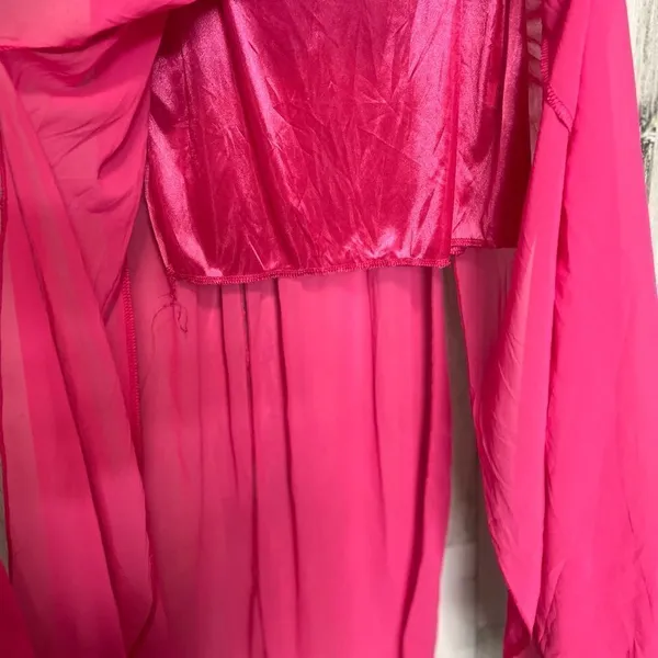 Mesh maxi dress Pink Size L - Image 3
