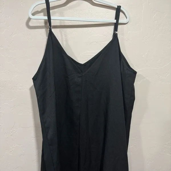 Black Boohoo Plus Strappy Cami Maxi Dress - Image 4
